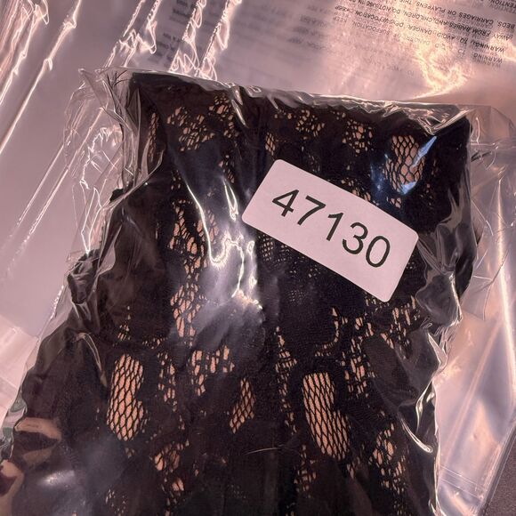 Jessica Simpson Dress Women 8 Black Floral Crochet Sheath Midi Zipper Lined - Picture 7 of 7